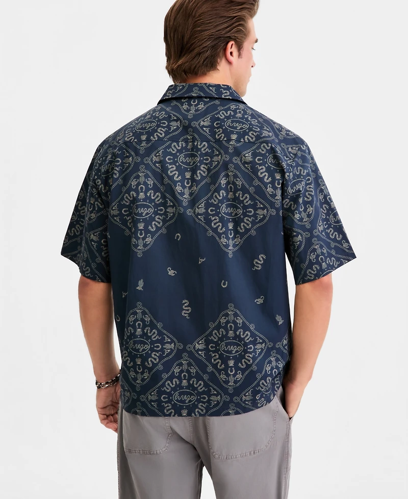 Hugo by Boss Men's Eligino Casual Short-Sleeve Shirt