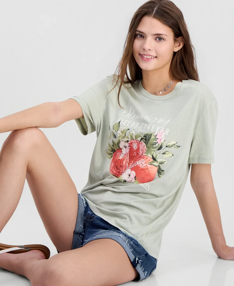 Love Tribe Juniors' The Beatles Mineral-Wash Tee