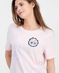 Love Tribe Juniors' Hello Kitty Pochacco Crewneck Tee
