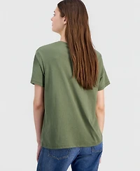 Love Tribe Junior's La Number Camo Crewneck Tee