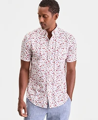 Club Room Men's Short-Sleeve Poplin Shirt, Macy's Exclusive