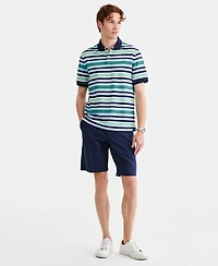 Club Room Men's Tonical Stripe Pique-Knit Polo Shirt, Macy's Exclusive - Knit