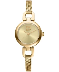 Dkny Women's Milanese Quartz Gold-Tone Stainless Steel Bracelet Watch 26mm