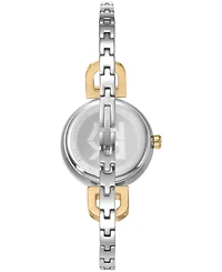 Dkny Women's Half Bangle Quartz Two-Tone Stainless Steel Watch 26mm