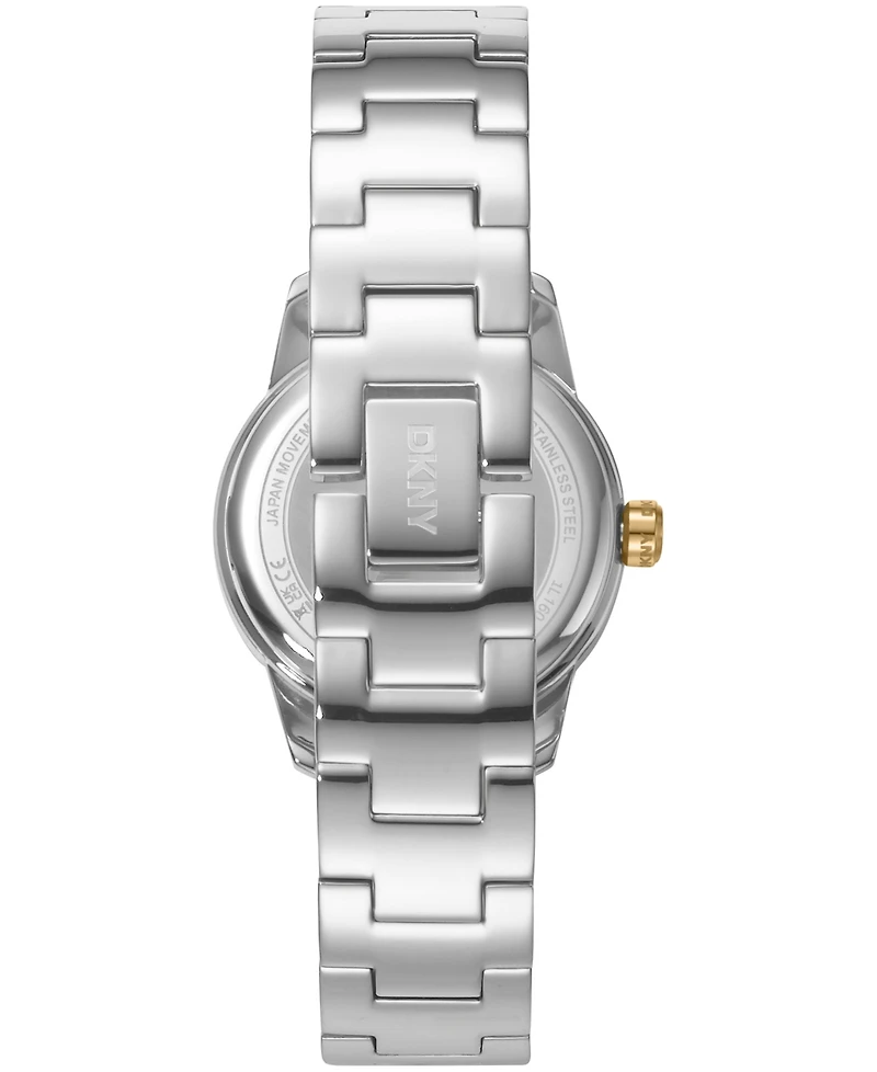 Dkny Women's Half Bangle Quartz Two-Tone Stainless Steel Watch 28mm