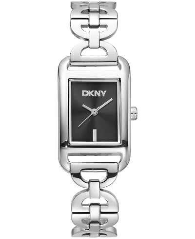 Dkny Women's Open Link Quartz Stainless Steel Bracelet Watch 21x34mm