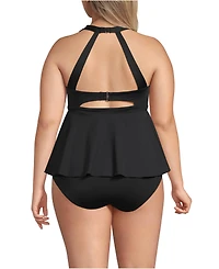 Lands' End Women's Sweetheart Fauxkini One Piece