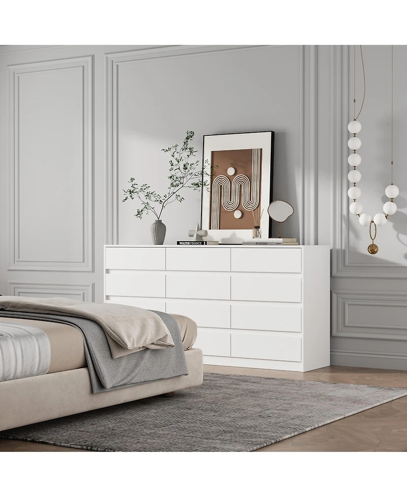Famapy 63'' 12-Drawer Bedroom Dresser with Deep Drawers