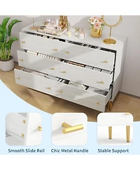 gaomon 47.2" Wide 6-Drawer Dresser