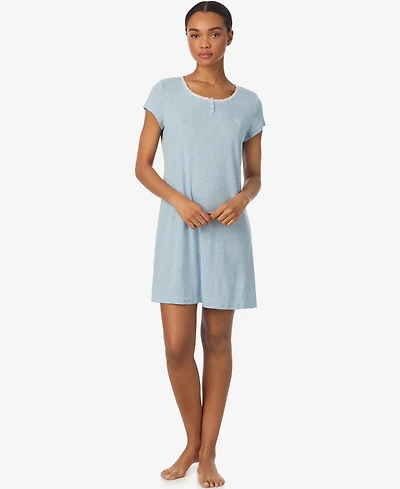 Lauren Ralph Women's Round Neck Nightgown