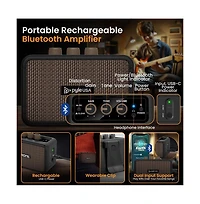 Pyle St Style Electric Guitar Kit with 5W Amplifier and Accessories (PEGKT400NT) - High Gloss