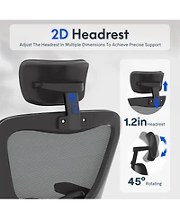 Flexispot OC1 Ergonomic Office Chair with Adjustable Headrest and 3D Arms
