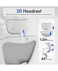 Flexispot OC1 Ergonomic Office Chair with Adjustable Headrest and 3D Arms