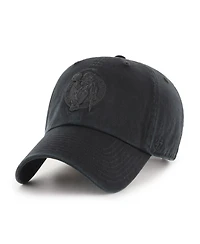 '47 Brand Men's Boston Celtics Black on Black Clean Up Adjustable Hat