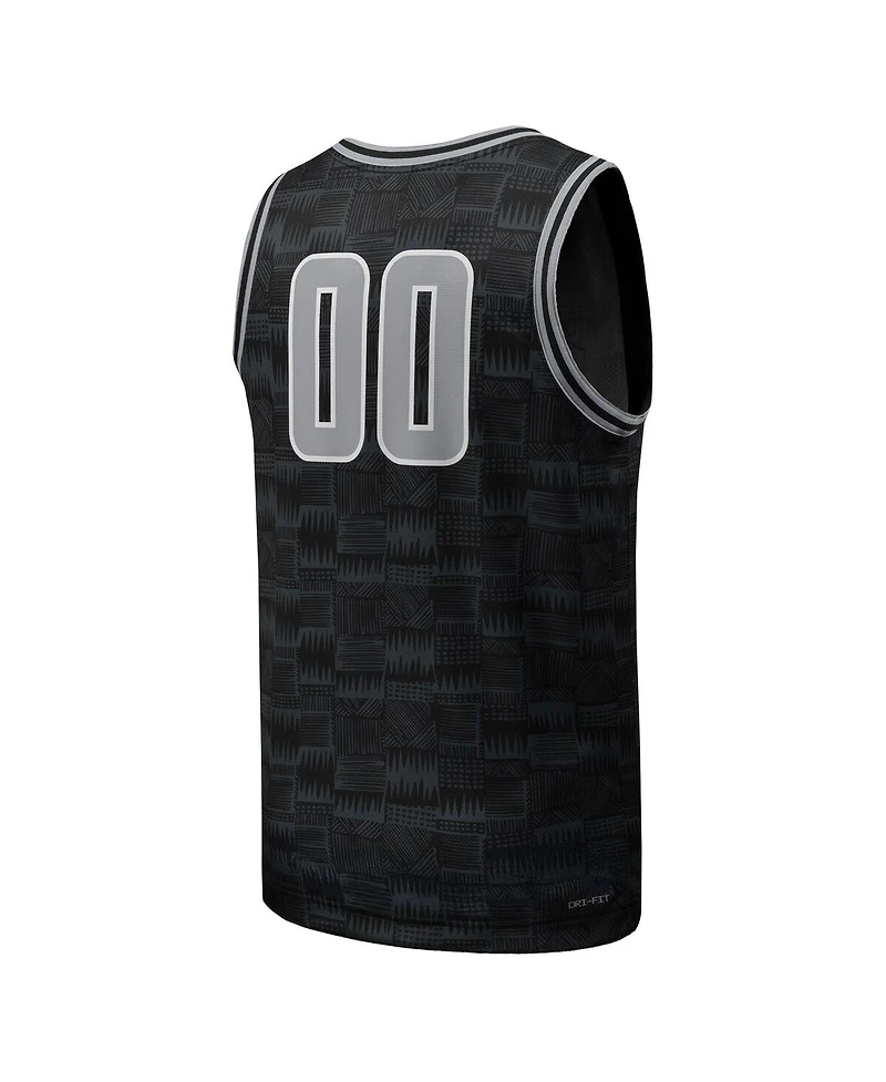 Jordan Men's 00 Black Georgetown Hoyas Replica Basketball Jersey