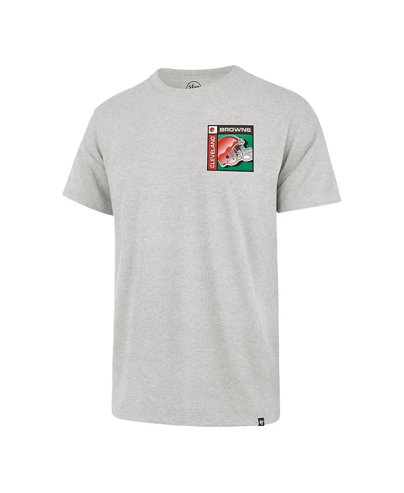 '47 Brand Men's Gray Cleveland Browns Chrome Plate Franklin T-Shirt