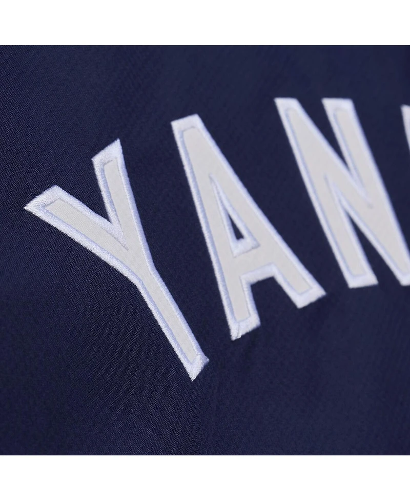 Mitchell & Ness Men's Navy New York Yankees Full-Snap Hooded Coaches Jacket