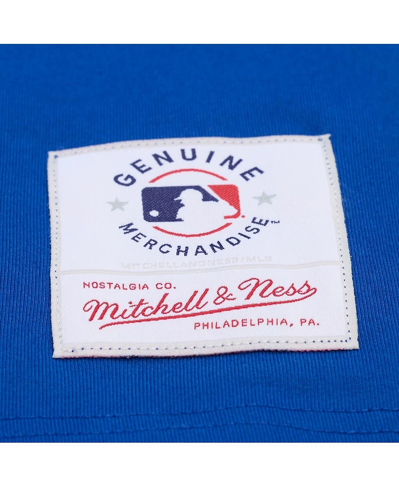 Mitchell & Ness Women's Royal Philadelphia Phillies Pep Rally Cropped Boxy T-Shirt