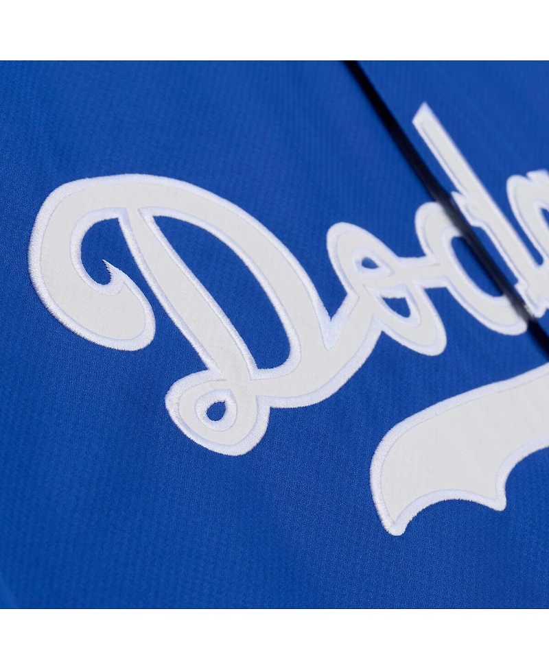 Mitchell & Ness Men's Royal Los Angeles Dodgers Full-Snap Hooded Coaches Jacket