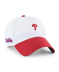 '47 Brand Men's White/Red Philadelphia Phillies Vista Mini Clean Up Brrr Adjustable Hat