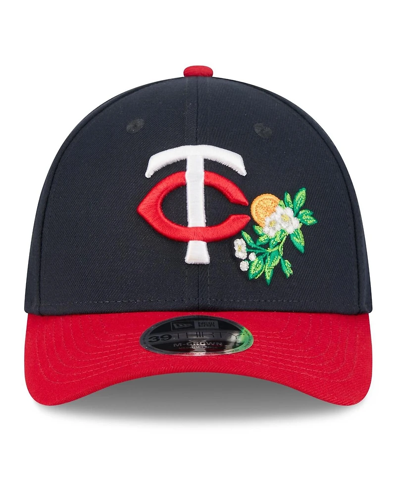 New Era Men's Navy/Red Minnesota Twins 2026 Spring Training M-Crown 39THIRTY Flex Hat