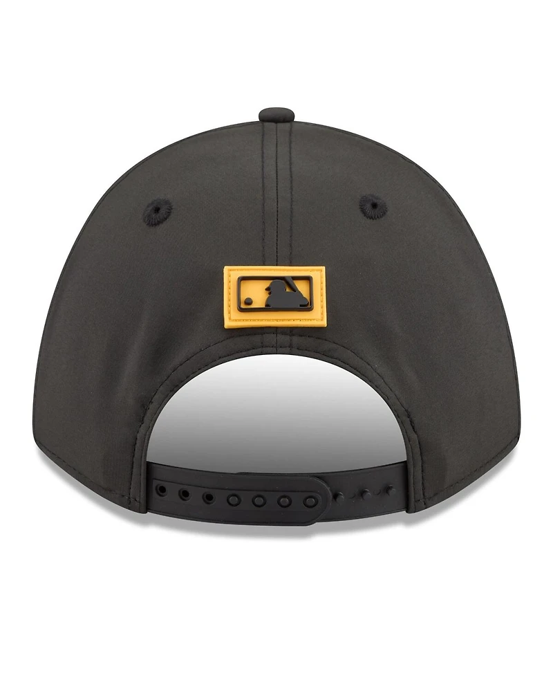 New Era Men's Black Pittsburgh Pirates 2026 Clubhouse 9FORTY A-Frame Adjustable Hat