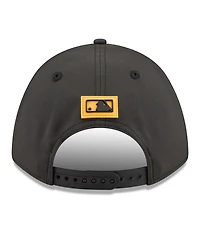 New Era Men's Black Pittsburgh Pirates 2026 Clubhouse 9FORTY A-Frame Adjustable Hat