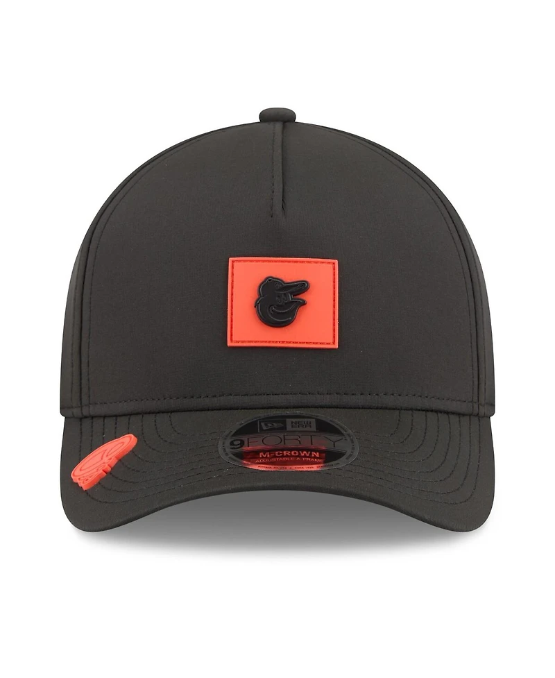 New Era Men's Black Baltimore Orioles 2026 Clubhouse 9FORTY A-Frame Adjustable Hat