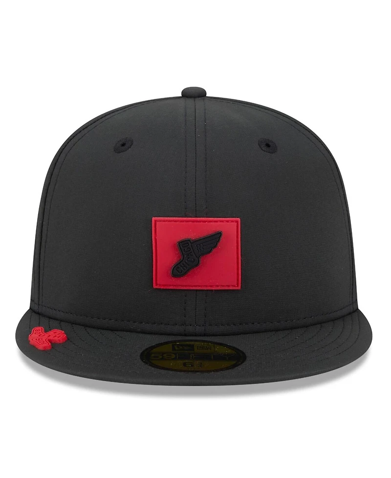 New Era Men's Black Chicago White Sox 2026 Clubhouse Alternate 59FIFTY Fitted Hat