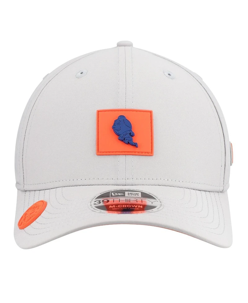 New Era Men's Gray York Mets 2026 Clubhouse Alternate 39THIRTY Flex Hat