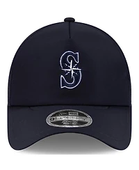 New Era Men's Navy Seattle Mariners 2026 Batting Practice Apex 9FORTY Adjustable Trucker Hat