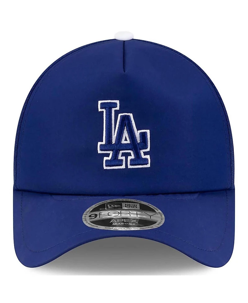 New Era Men's Royal Los Angeles Dodgers 2026 Batting Practice Apex 9FORTY Adjustable Trucker Hat