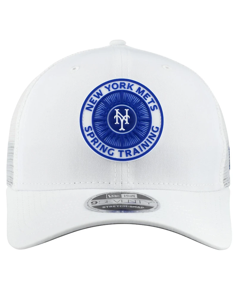 New Era Men's White New York Mets 2026 Spring Training Fan Pack 9SEVENTY Adjustable Trucker Hat