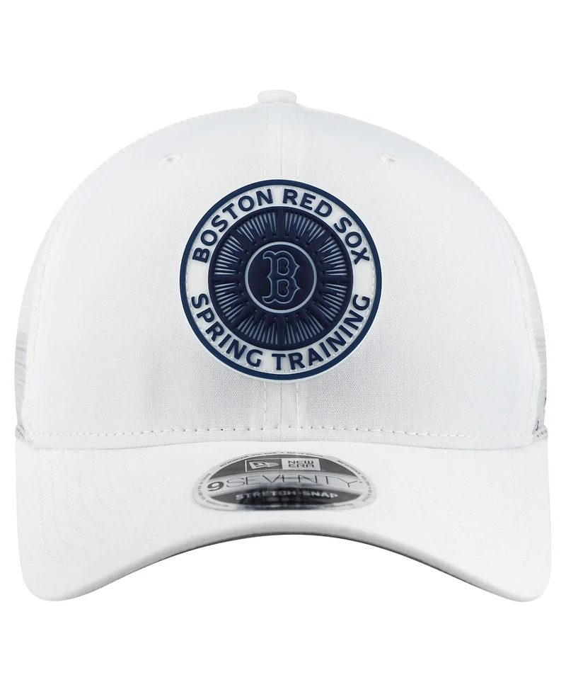 New Era Men's White Boston Red Sox 2026 Spring Training Fan Pack 9SEVENTY Adjustable Trucker Hat