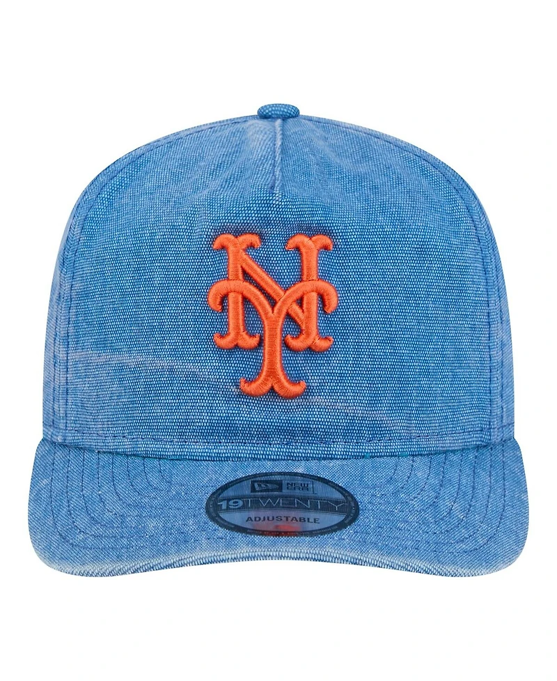 New Era Men's Royal New York Mets Throwback Denim Classic 19TWENTY Adjustable Hat