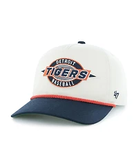 '47 Brand Big Boys and Girls Natural/Navy Detroit Tigers Frame Out Hitch Adjustable Hat
