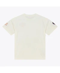 Mitchell & Ness Men's Cream New York Knicks Hardwood Classics Chainstitch Premium T-Shirt