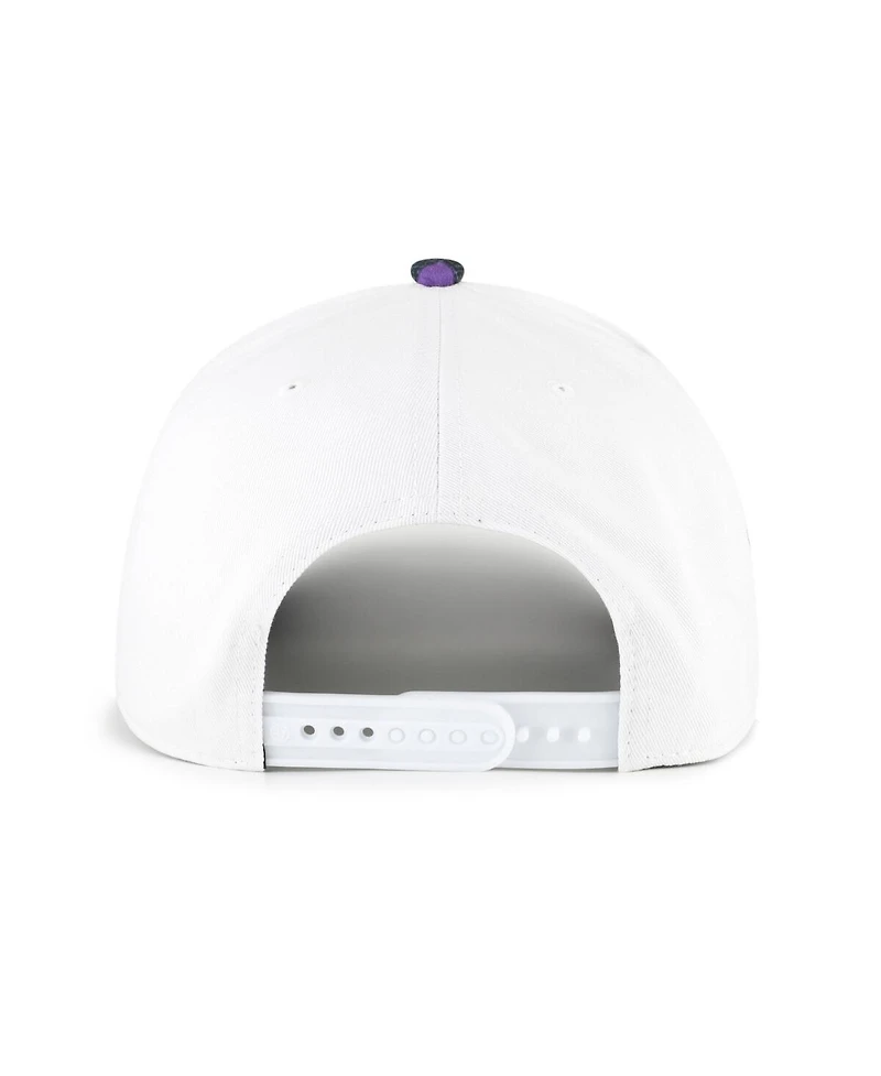 '47 Brand Men's White/Purple Baltimore Ravens Beach Side Hitch Adjustable Hat