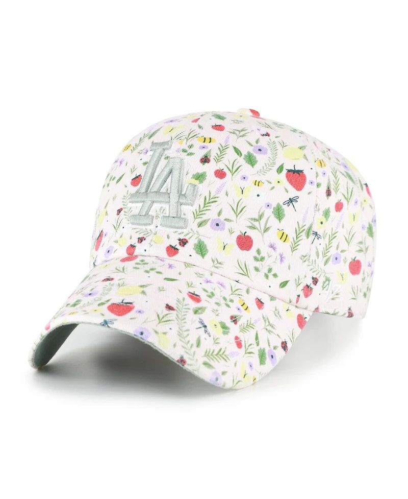 '47 Brand Big Girls Light Pink Los Angeles Dodgers Posey Clean Up Adjustable Hat