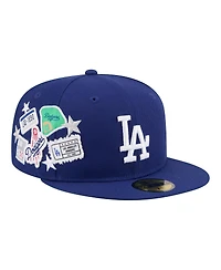 New Era Men's Royal Los Angeles Dodgers City Patch 59FIFTY Fitted Hat