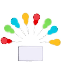 Gnuadz 30pcs Gourd Shaped Plastic Threaders Wire Loop Sewing Tool Crafting Clear Box