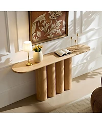 Streamdale Furniture Modern Cylinder Leg Console Table for Entryway/Living Room