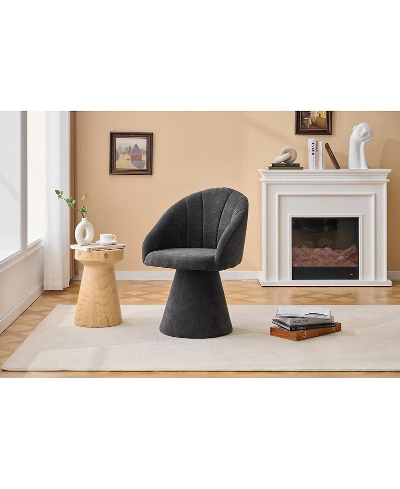 Streamdale Furniture Chenille Swivel Accent Armchair