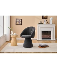 Streamdale Furniture Chenille Swivel Accent Armchair