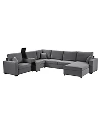 Streamdale Furniture 5-Seat U-Shape Sectional Sofa with Chaise and Storage