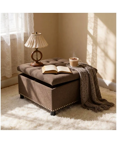 Streamdale Furniture Tufted Storage Ottoman