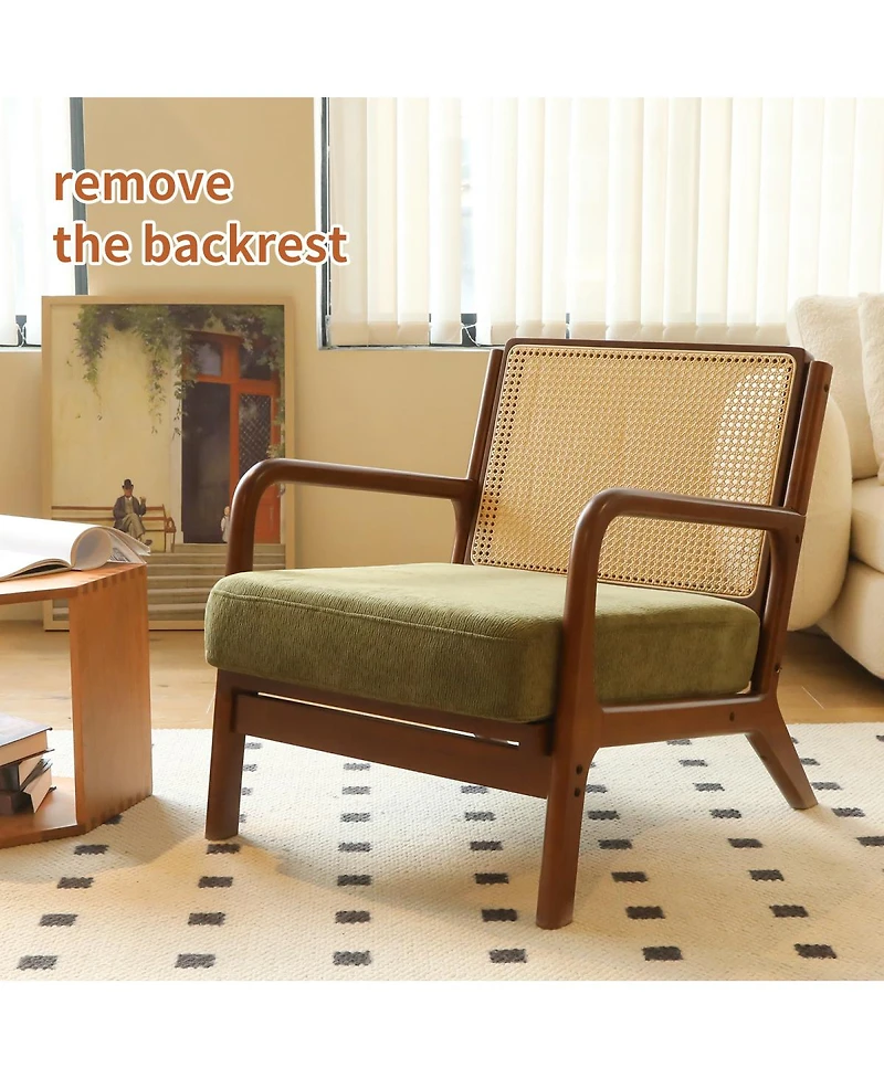 Streamdale Furniture Cozy Accent Chair with Solid Wood Frame