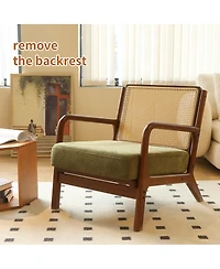 Streamdale Furniture Cozy Accent Chair with Solid Wood Frame