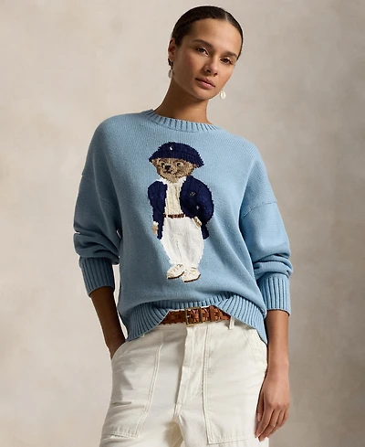 Polo Ralph Lauren Women's Bear Oversized Crewneck Sweater