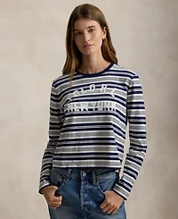 Polo Ralph Lauren Women's Striped Crewneck Long-Sleeve T-Shirt
